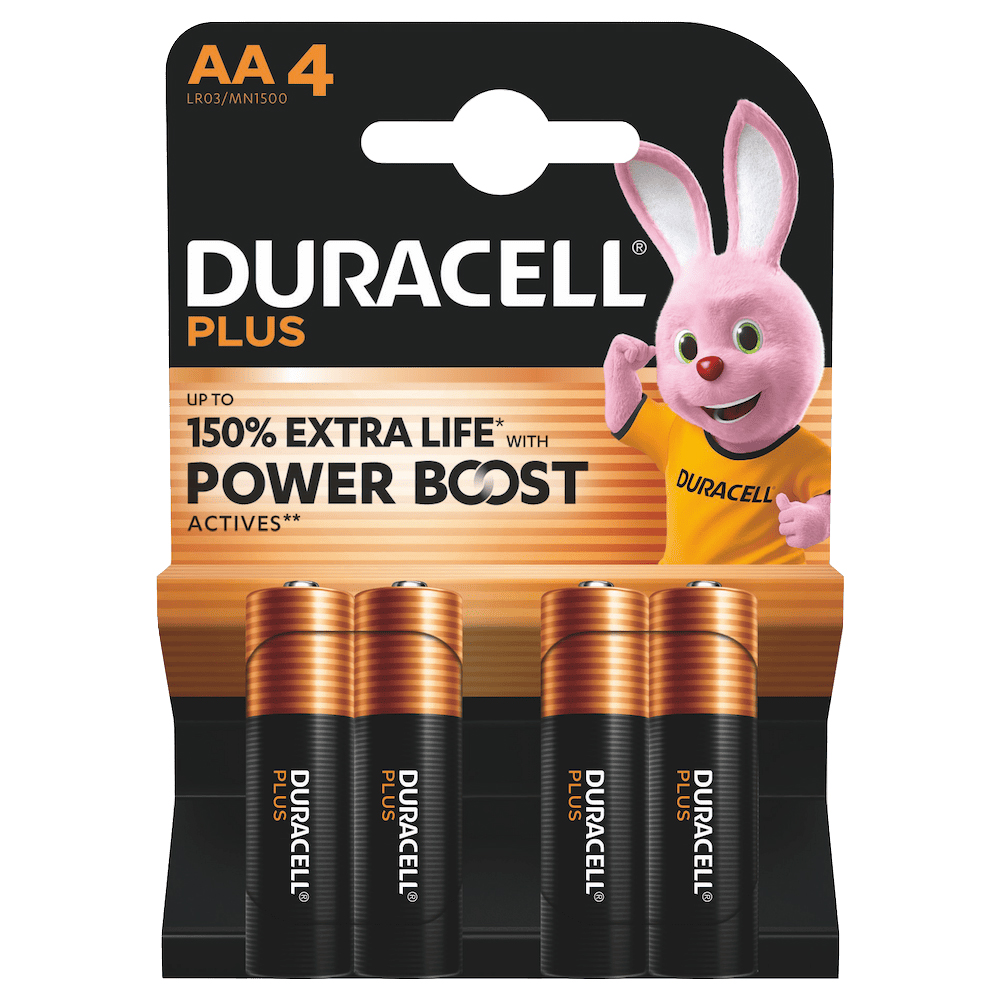 PILA ALCALINA POWERP BL4 LR06 AA 283264 DURACELL 1,5 V