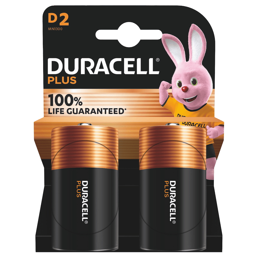 PILA ALCALINA PLUS D LR20 K2 BLISTER 1 246643 DURACELL 100X40X120