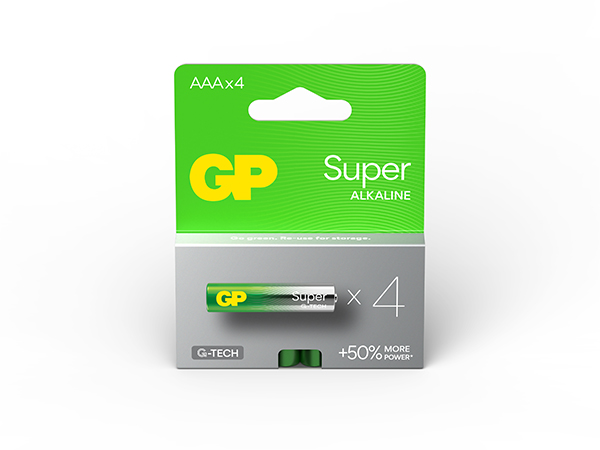 PILA ALCALINA LR03 AAA BL 4u G004 GP 1,5 V