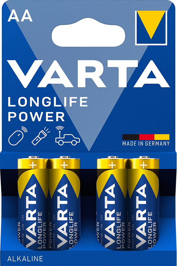 PILA ALCALINA LR06 AA BL 4 LONGLIFE POWER 4906121414 VARTA 1,5 V