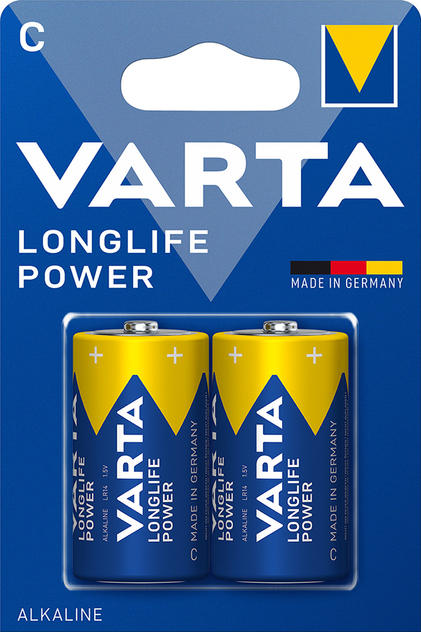 PILA ALCALINA LR14 C BL2 LONGLIFE POWER 4914121422 VARTA -