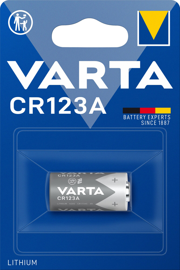 PILA LITHIUM CYLINDRICAL BL1 CR-123A 6205301401 VARTA -