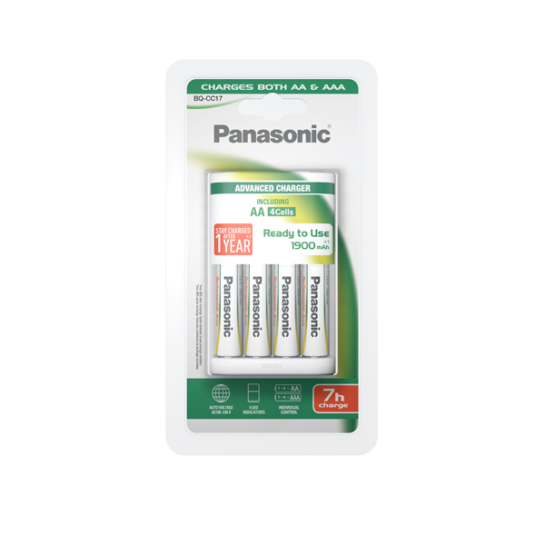 CARGADOR PILAS8H+ 4 PILAS AA KKJ17MGD40E PANASONIC 1900 MAH