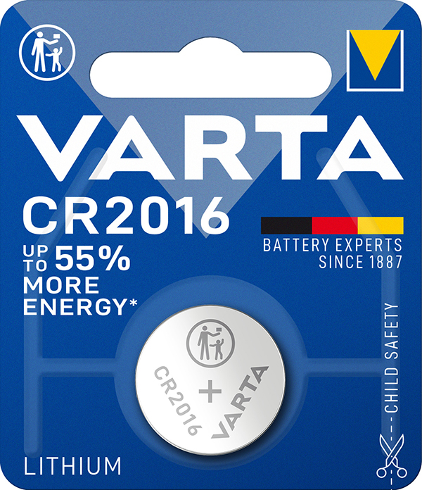 PILA BOTON BL1 CR2016 LITIO 6016101401 VARTA 3 V