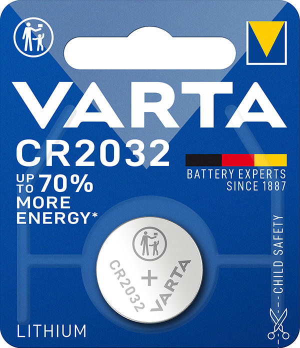 PILA BOTON BL1 CR2032 LITIO 6032101401 VARTA 3 V