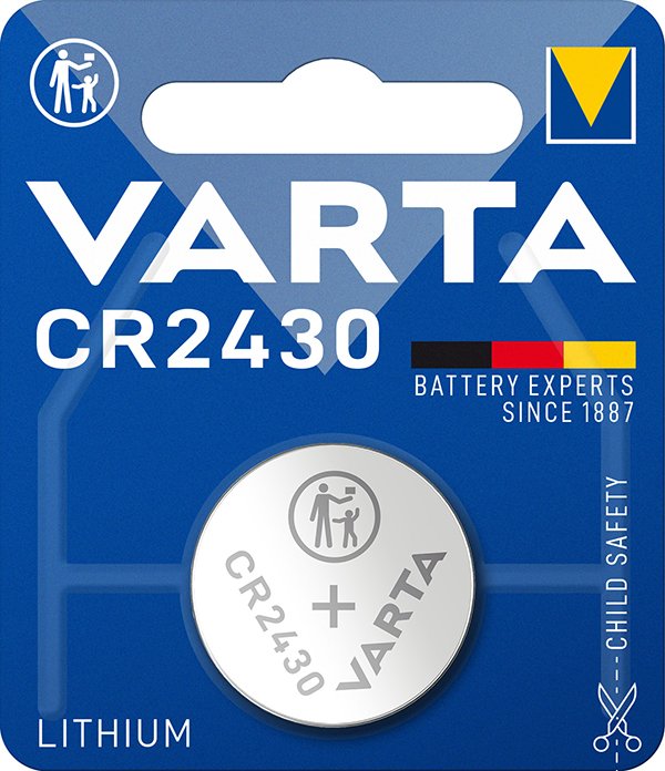 PILA BOTON BL1 CR2430 LITIO 6430101401 VARTA 3 V