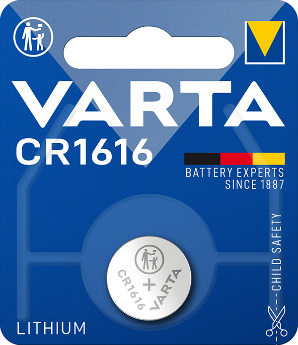 PILA BOTON BL1 LITIO CR1616 6616101401 VARTA 3 V