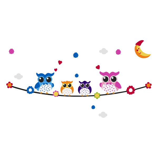 VINILO BUHOS 20060037 VERSA 100X50 CM