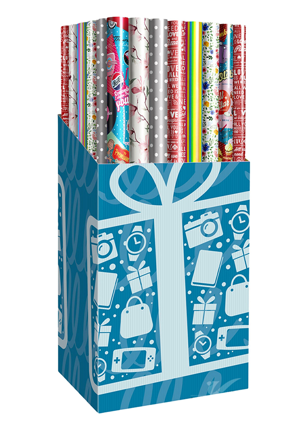 PAPEL REGALO BASIC SURTIDO CRW1107020015 IMCOVEL 70X200 CM