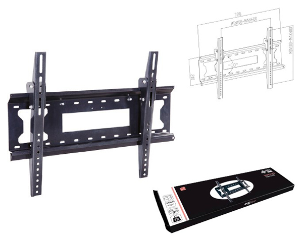 SOPORTE TV LED INCLINABLE NEGRO HASTA 85'' PH0736 PROFER HOME -