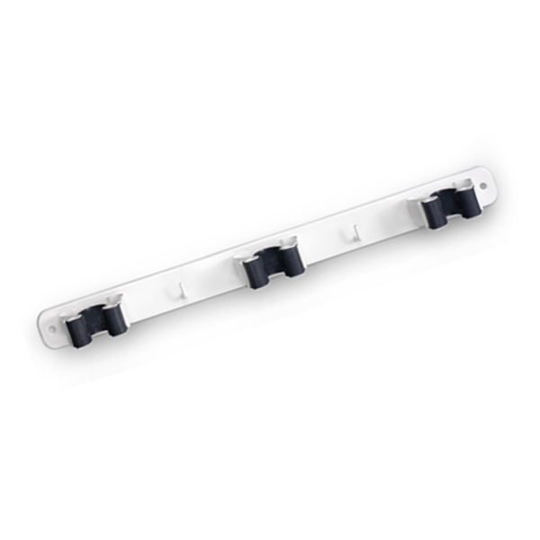 SUJETA ESCOBAS TRIPLE BLANCO 3034-2 INOFIX -