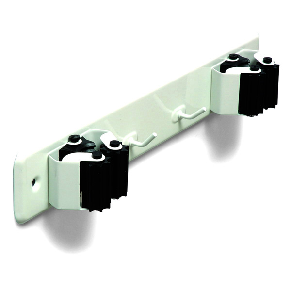 SUJETA ESCOBAS DOBLE BLANCO B70650D BRINOX -