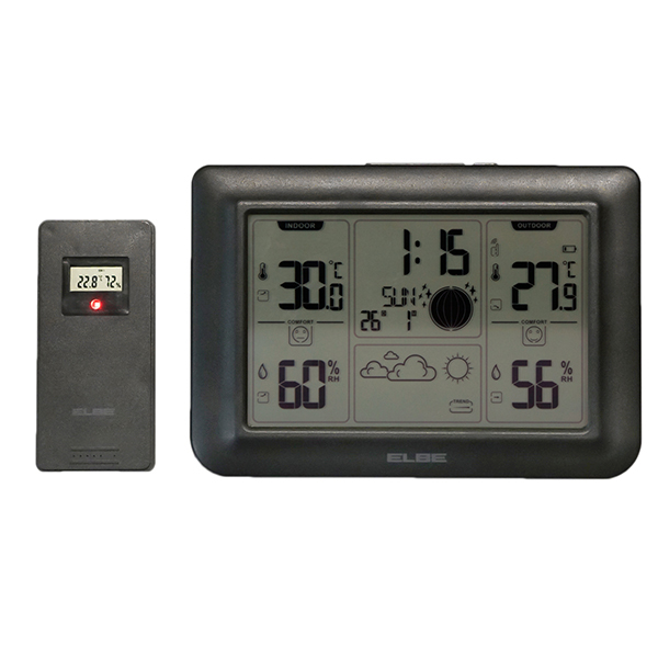 ESTACION METEREOLOGICA CON SENSOR EXTERIOR WSM-5000 ELBE -