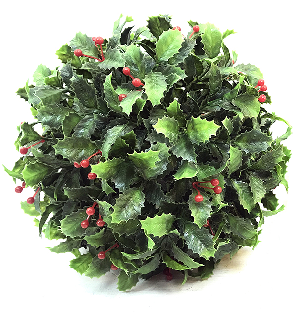 BOLA ACEBO EXTERIOR NAVIDAD 6702215 SINDER 25 CM