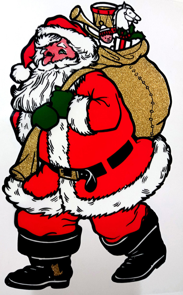 PVC ELECTOESTATICO PAPA NOEL 499 ROTULAUTO 210X300 MM