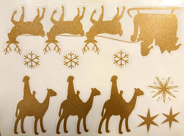 ADHESIVO REMOV. PAPA NOEL + REYES MAGOS 505 ROTULAUTO 250X350MM