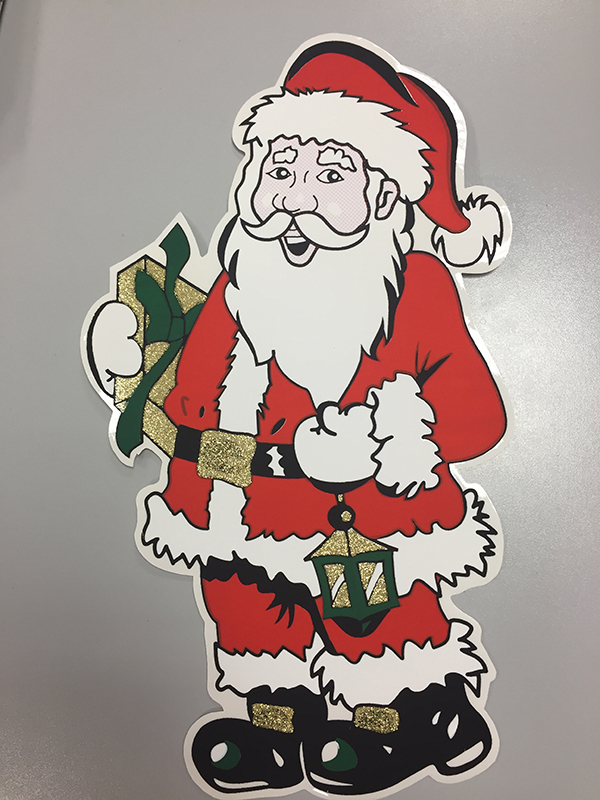 PVC ELECTROSTATICO PAPA NOEL 388 ROTULAUTO 340X470 MM