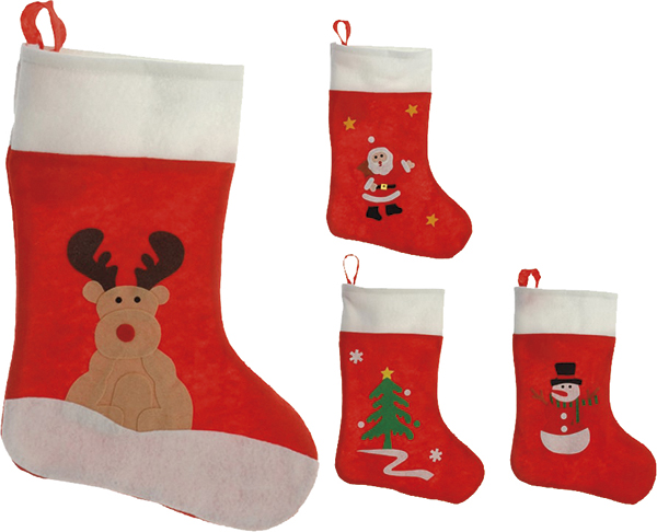 CALCETIN NAVIDAD SURTIDOS 71656  48 CM