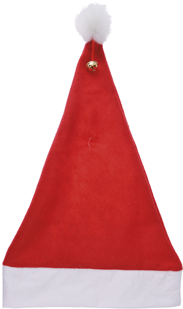 GORRO NAVIDAD CON CASCABEL 72118  30X40 CM