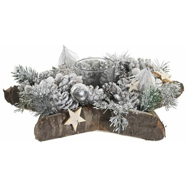 PORTAVELA ABEDUL CRISTAL NV197983 ITEM 32X32X12