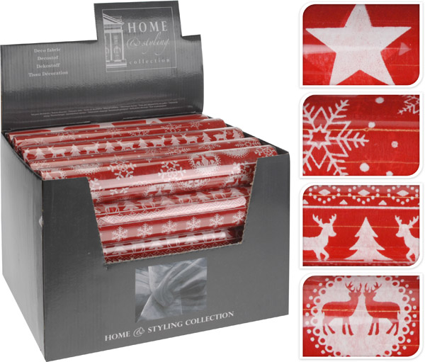 ROLLO DECOR HOGAR ROJO 767530600 KOOPMAN 400X28CM