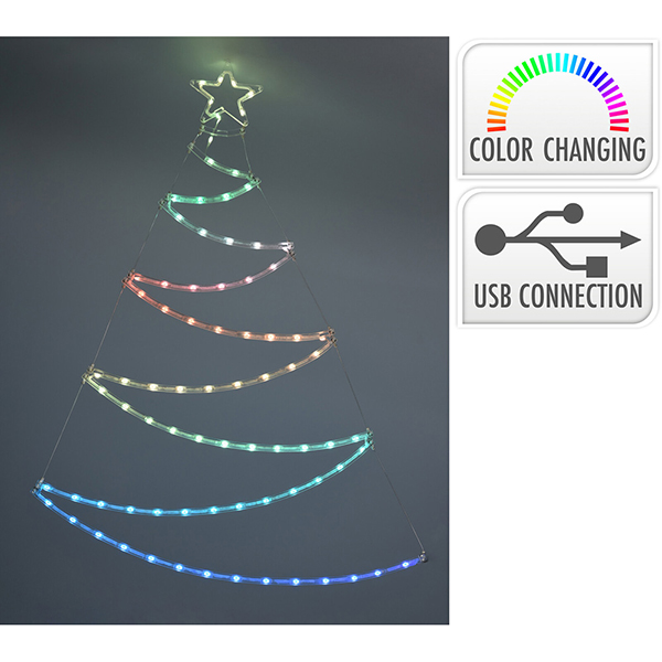 ARBOL ADORNO LED, CONEXION USB 72475 EDM -