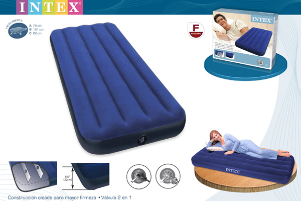 COLCHON HINCHABLE INDIVIDUAL 64756 INTEX 191X76X25