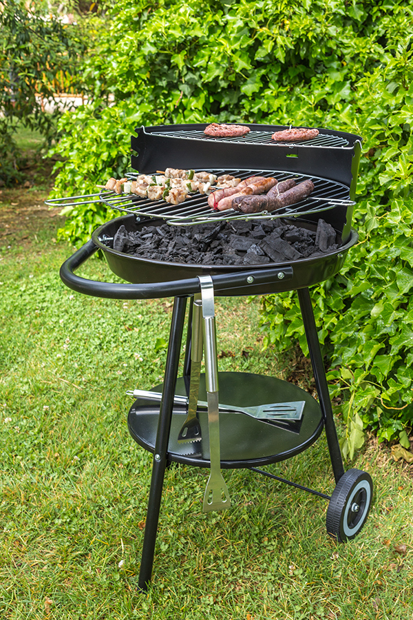 BARBACOA CARBON REDONDA 2 PISOS 82163 GARDEN MOODS -