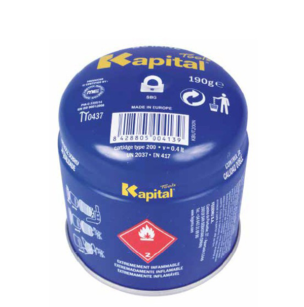 CARTUCHO GAS PERFORABLE C/VALVULA 815886 KAPITAL 190 G