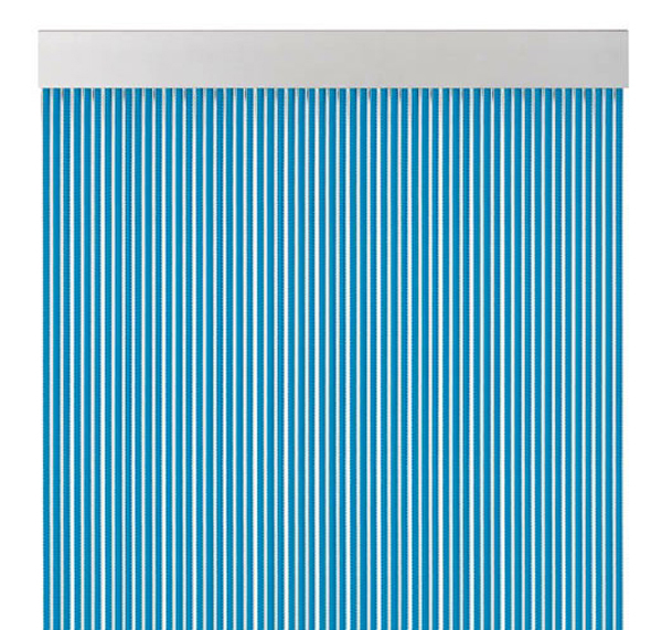 CORTINA CINTAS COLOR AZUL A01463 ACUDAM 210X90 CM
