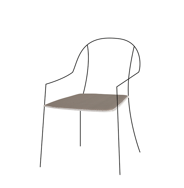 COJIN ACTION SILLA TAUPE 986743 FABOTEX 38X38X2