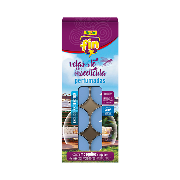 VELA DE TE C/INSECTICIDA 1-20653 FLOWER -