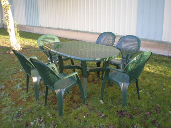 MESA JARDIN OVAL VERDE 4070V GARDENLIFE 170X95 CM