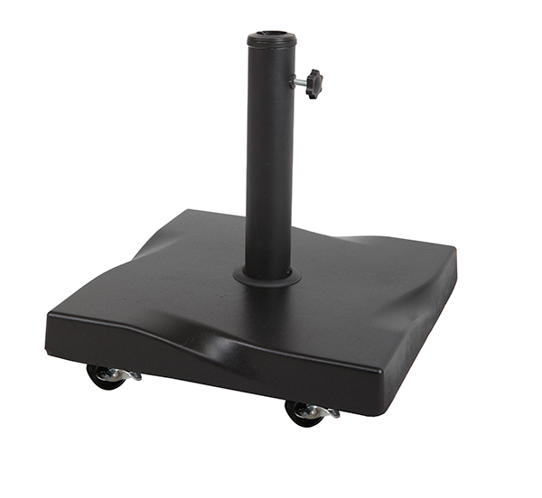 PIE PARASOL CEMENTO C/RUEDAS CUADRADO NEGR PG0876 PROFER GREEN 25 KG