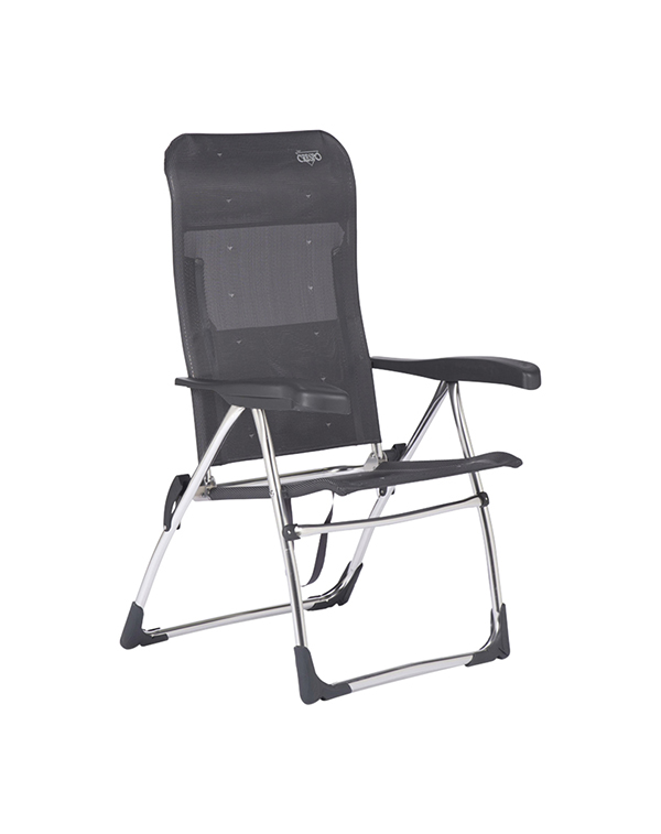 SILLA PLAYA 7P MULTIFIBRA ALUMINIO GRIS ANTRACITA 1149325 CRESPO 41X48X37