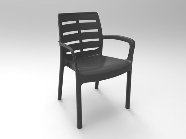 SILLON RESINA ANTRACITA BORNEO BOR040AN IPAE -