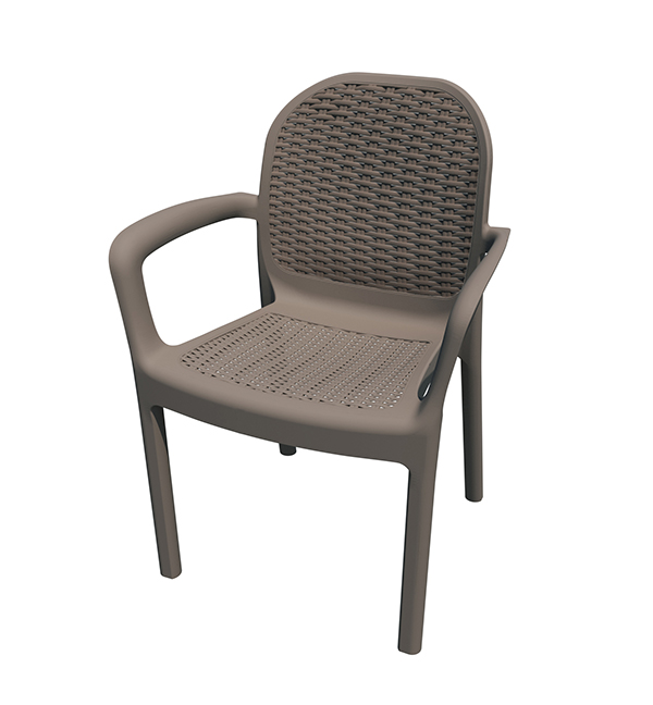 SILLON RESINA RATAN MIRANDA TAUPE 8298-02 GARDENLIFE -