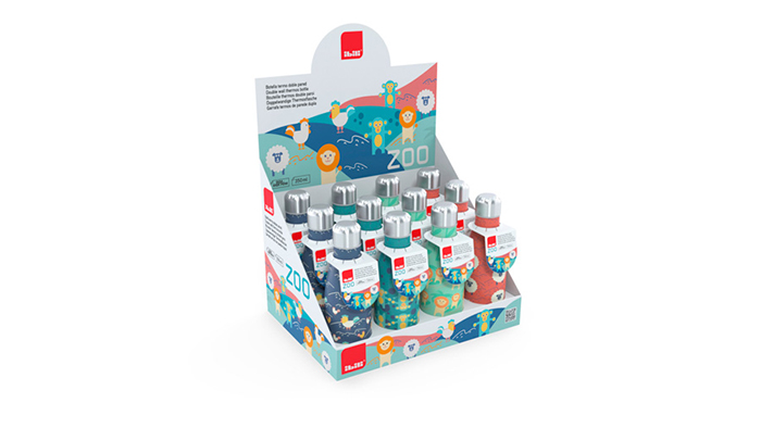 BOTELLA TERMO ZOO INFANTIL SURTID 758435I IBILI 350 ML