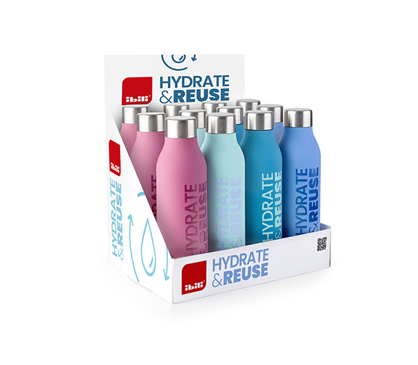 BOTELLA TERMO INOX HYDRATE DOBLE PARED 774959 IBILI 500 ML