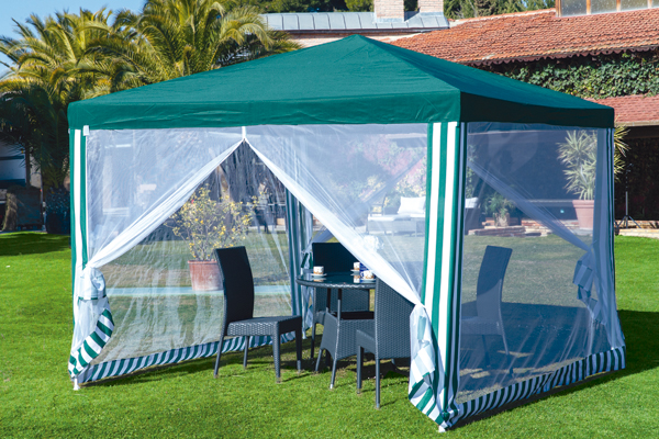 CENADOR ACERO VERDE C/MOSQUIT PG0799 PROFER GREEN 3X3X2.5M