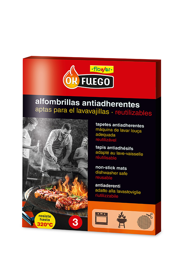 REJILLA BBQ MALLA ANTIADHERENTE 1-50293 FLOWER -