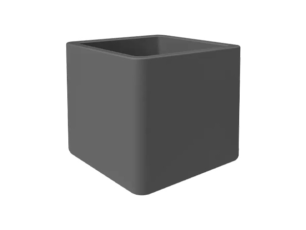 JARDINERA CUADRADA ANTRACITA 1004995 ELHO 40X40 CM
