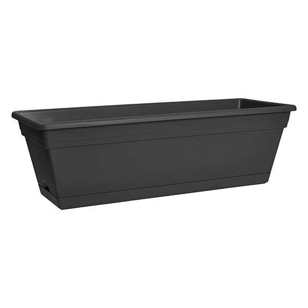 JARDINERA SUELO + BANDEJA ANTRACITA 1004434 ELHO 50 CM