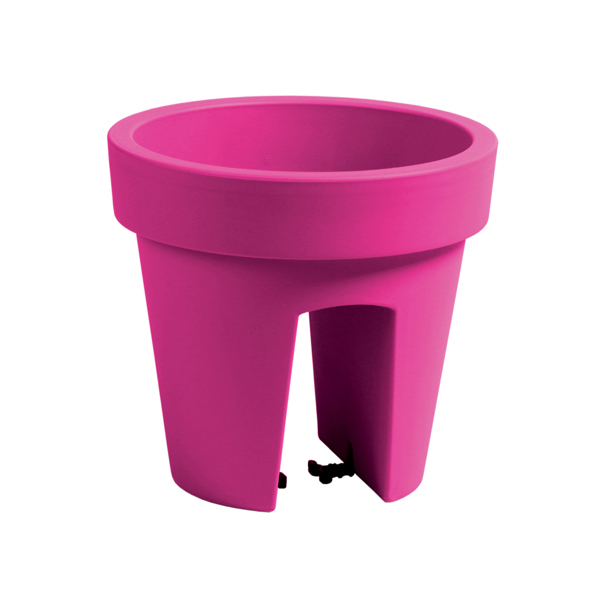 MACETA BALCON LOFLY R. MAGENTA DLFOR250MG INTEPLAS 23X25 CM