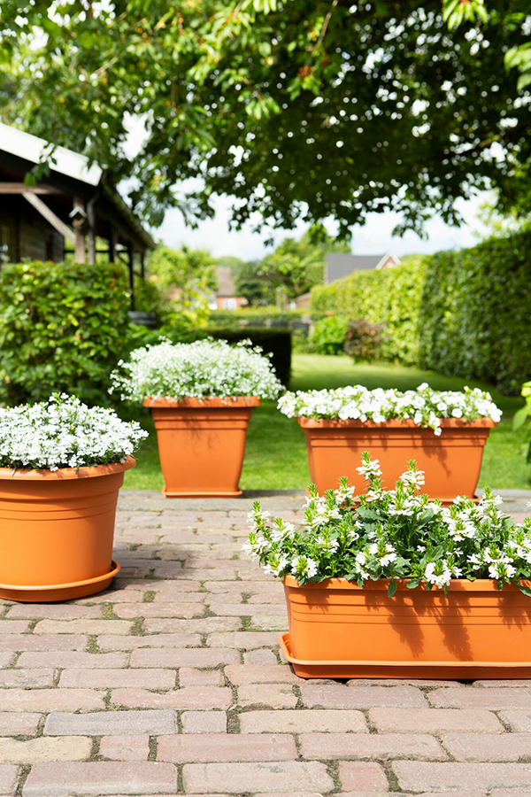 MACETA EXT. MEDITERRAN ANTRACITA 1004007 ELHO 30 CM