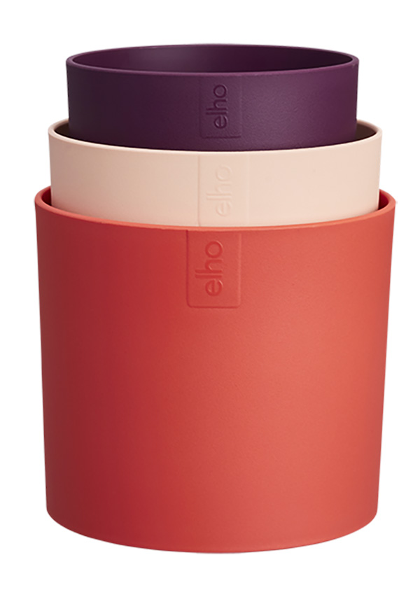 SET 3 MACETEROS ROJO/ROSADO/VIOLETA 1,3612E+12 ELHO 11-13-14CM