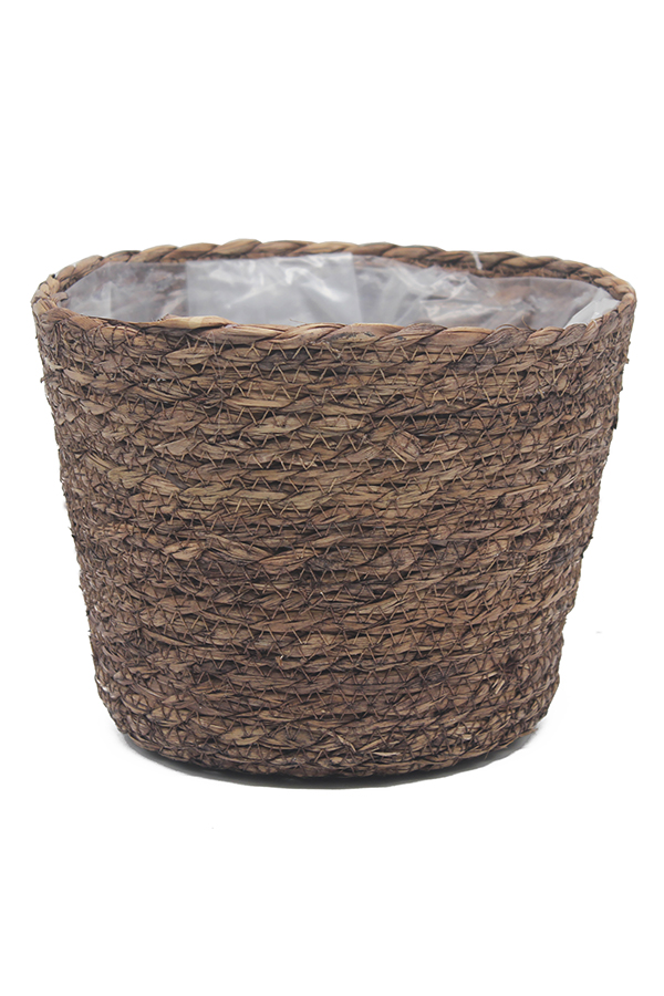 MACETERO CESTO GORDES MARRON 6706163 SINDER 23X18 CM