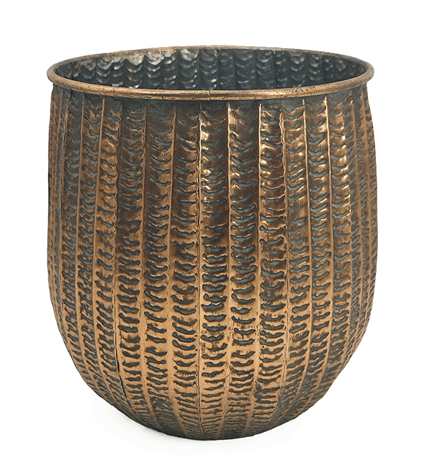 MACETERO METAL DORADO 1600410 SINDER 36X37,5 CM