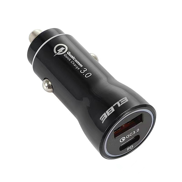 CARGADOR COCHE USB+TIPO C PD+QC3.0 CARG-2515-QC ELBE 20 W