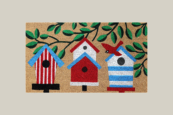 FELPUDO COCO NATURAL CASITAS 50131 DINTEX 40 X 70 CM